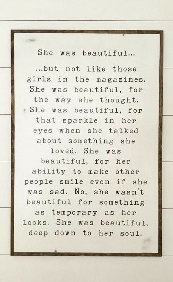 she was beautiful